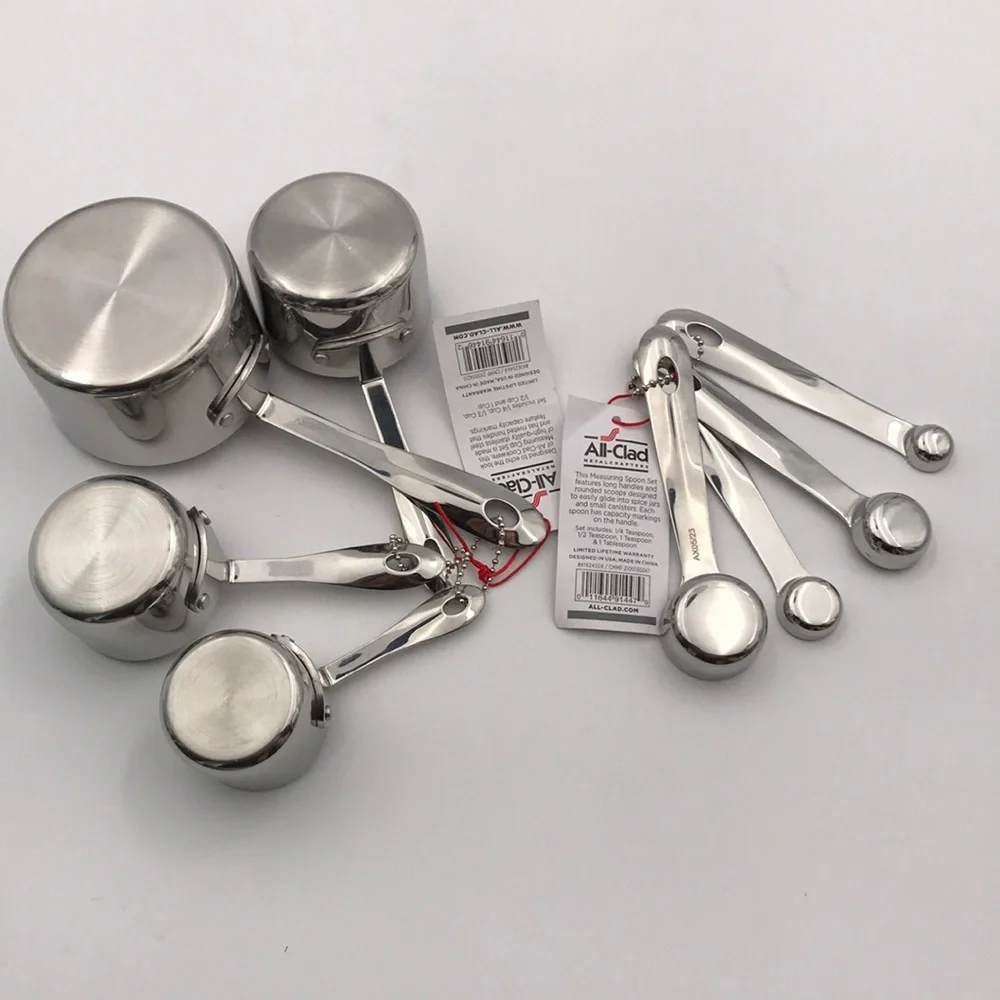 All-Clad Measuring Cups Spoons 8 Pc Set